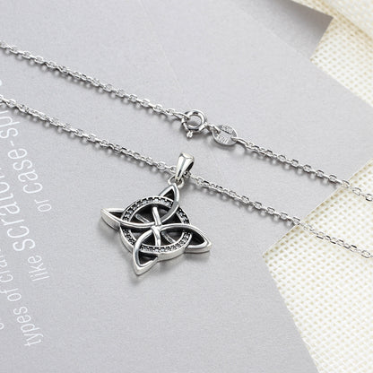 ANDRUM COLLECTION – Smyckeset med halsband och örhänge keltiskt kors