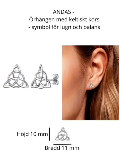 ANDRUM – Halsband med keltiskt kors – symbol för lugn och närvaro