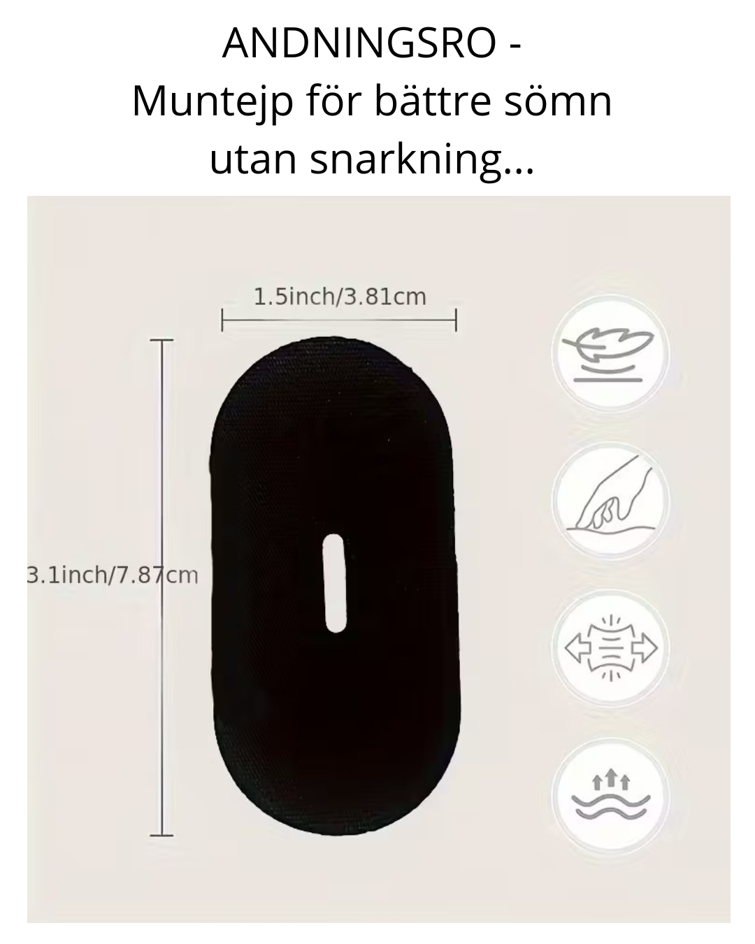 ANDNINGSRO – Muntejp för lugnare andning och bättre sömn