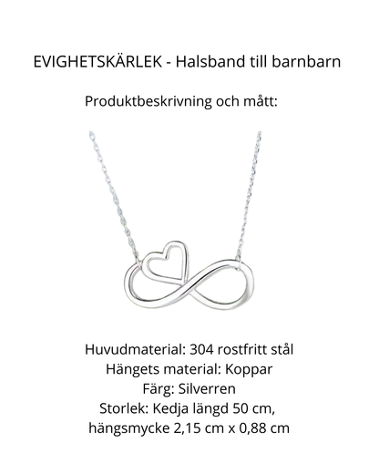 EVIGHETSKÄRLEK – Halsband till barnbarn från mor- eller farföräldrar