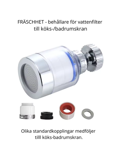 FRÄSCHHET – Kranfilter för renare vatten i kök & badrum