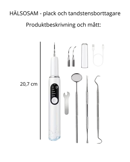 HÄLSOSAM – Ultraljudsrenare för plack och tandsten
