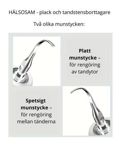 HÄLSOSAM – Ultraljudsrenare för plack och tandsten
