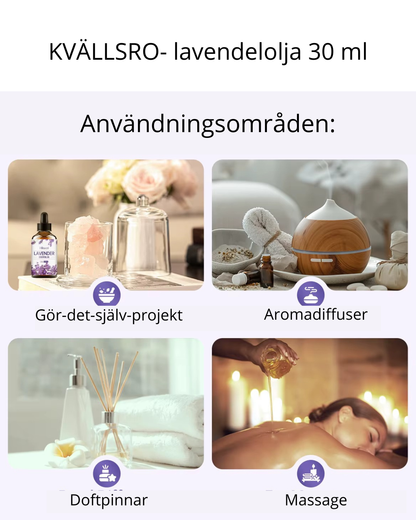 KVÄLLSRO – Lavendelolja för lugn kväll och bättre sömn