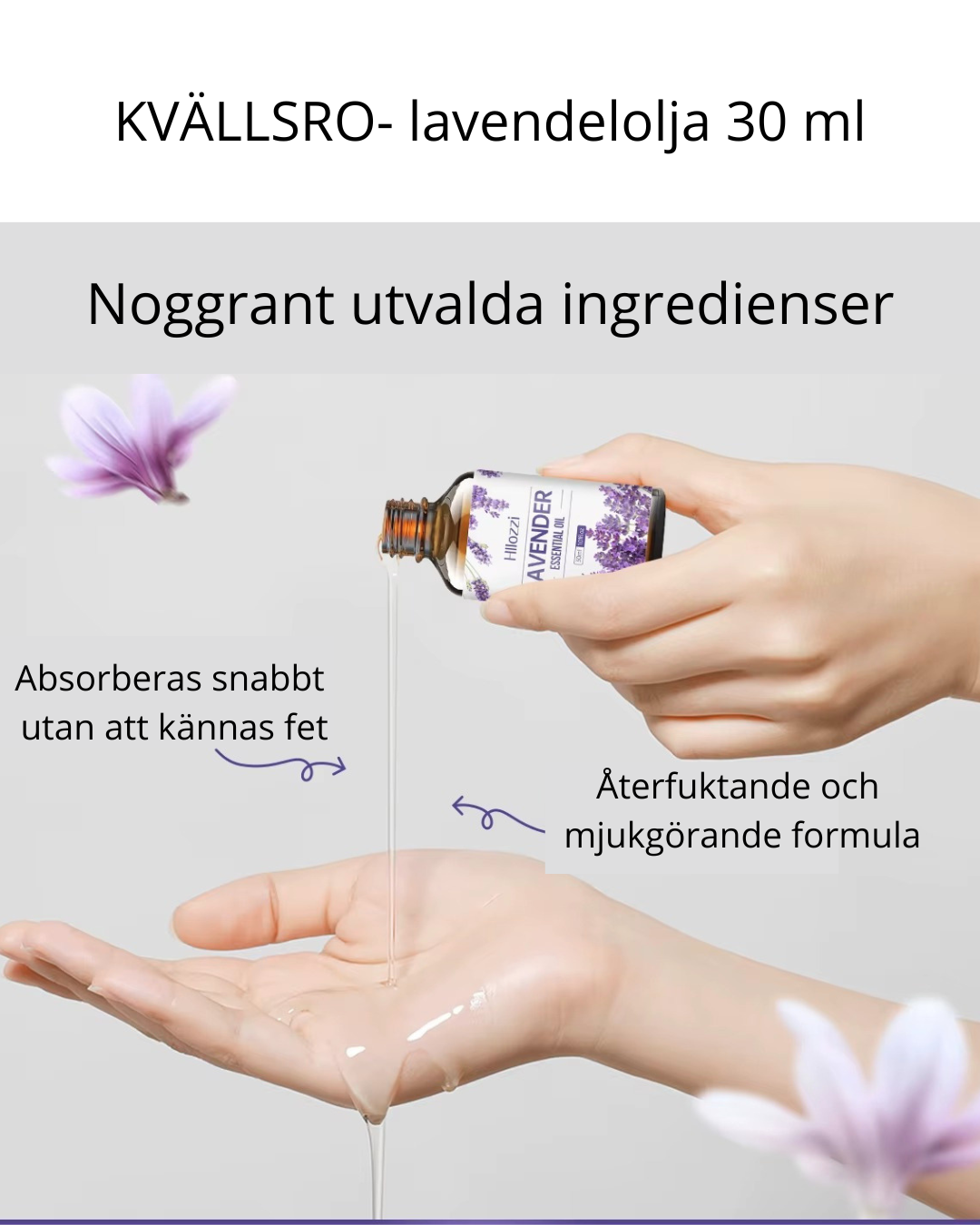 KVÄLLSRO – Lavendelolja för lugn kväll och bättre sömn