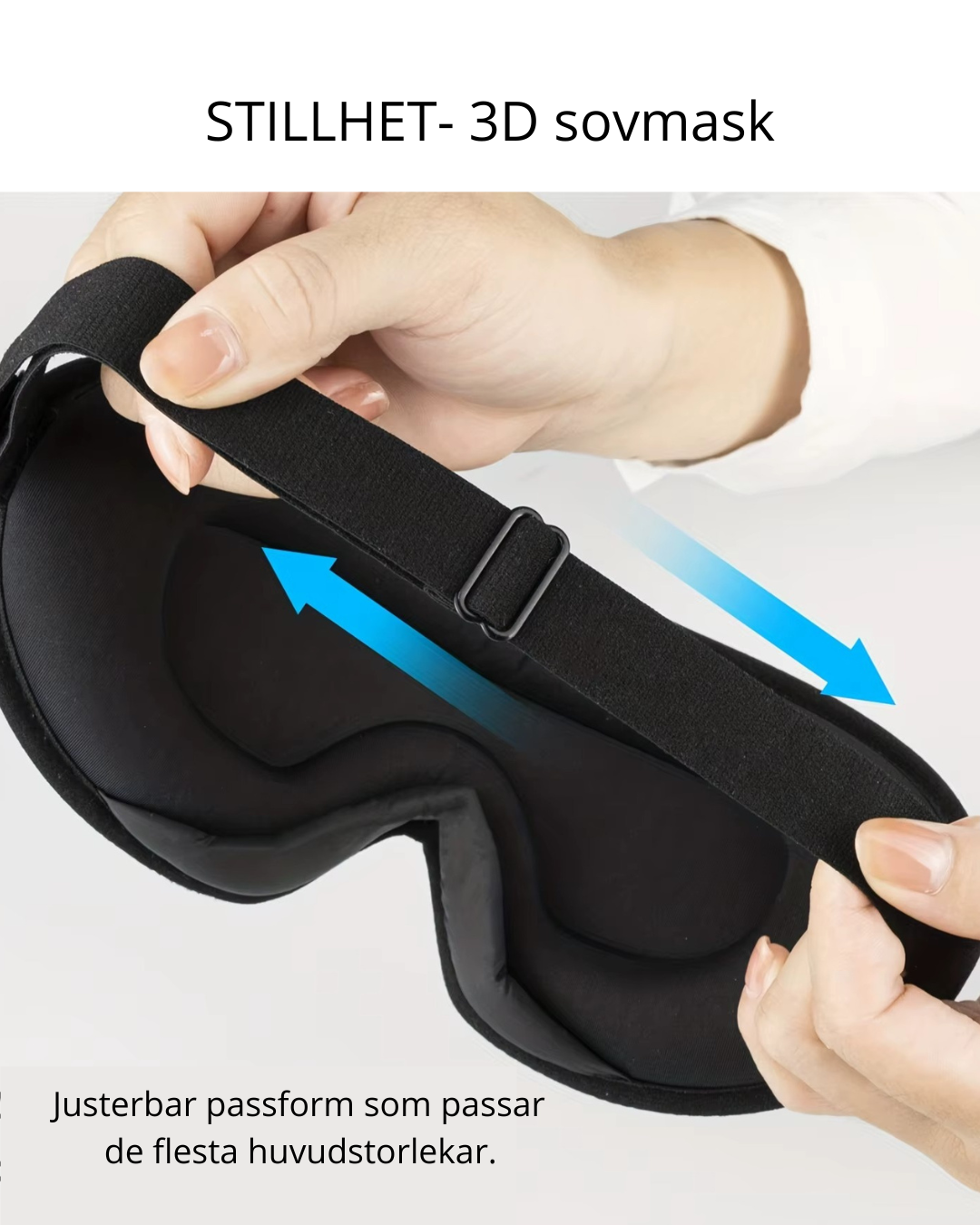 STILLHET – 3D sovmask för djup och ostörd sömn