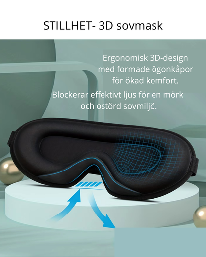 STILLHET – 3D sovmask för djup och ostörd sömn