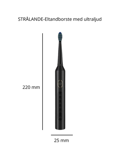 STRÅLANDE – Elektrisk tandborste med ultraljud för djuprengöring