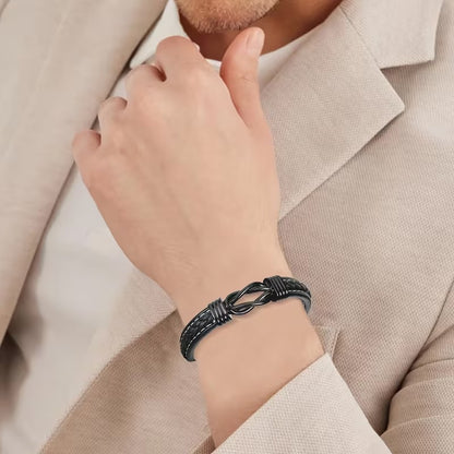 ALLTID – Armband för män med evighetssymbol, en personlig gåva med mening