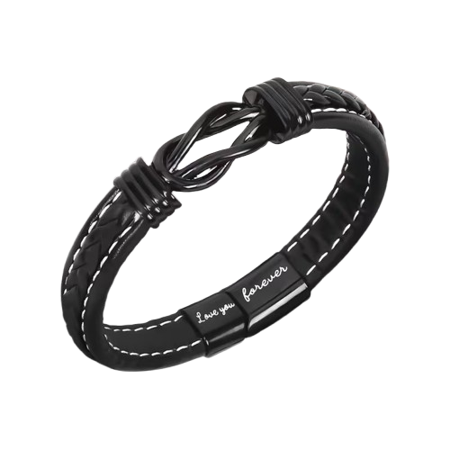 ALLTID – Armband för män med evighetssymbol, en personlig gåva med mening