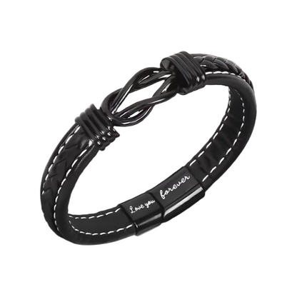 ALLTID – Armband för män med evighetssymbol, en personlig gåva med mening