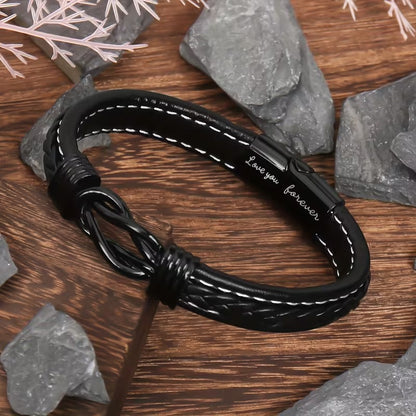 ALLTID – Armband för män med evighetssymbol, en personlig gåva med mening